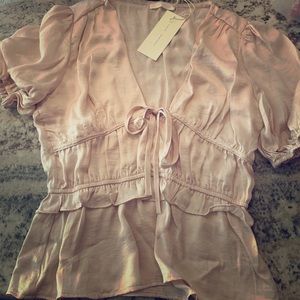 New Satin Blush blouse